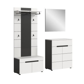 Canu Garderobenm�bel Set C34 wei�, grau.