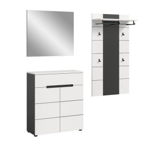 Canu Garderobenm�bel Set C36 wei�, grau.