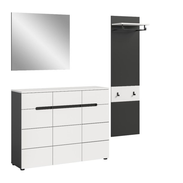 Canu zestaw mebli wejściowych C30 biały, szary.