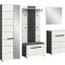 Canu Garderobenm�bel Set C5 inkl. Kissen wei�, grau.