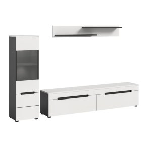 Canu Regal C7 System inkl. Beleuchtung wei, dunkelgrau.