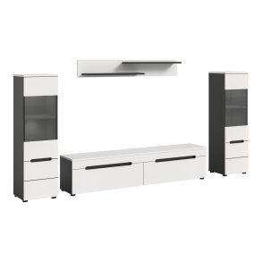 Canu Regal C6 System inkl. Beleuchtung wei, dunkelgrau.