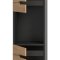 Canu Hochschrank Bad 2 Tren, 1 Regal Eiche Dekor, grau.