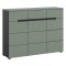 Canu szafka na buty 3 drzwi, 3 szuflady kurzowy zielony, ciemnoszary.