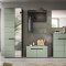 Canu Garderobenm�bel Set C12 staubgr�n, dunkelgrau.