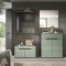 Canu Garderobenm�bel Set C15 staubgr�n, dunkelgrau.