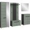 Canu Garderobenm�bel Set C11 staubgr�n, dunkelgrau.