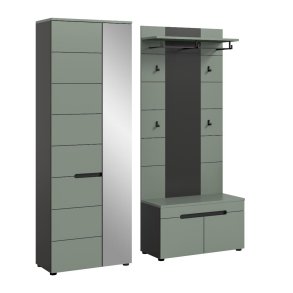 Canu zestaw mebli wejściowych C7 kurzowy zielony, ciemnoszary.