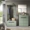 Canu Garderobenm�bel Set C14 staubgr�n, dunkelgrau.