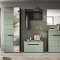 Canu Garderobenm�bel Set C2 inkl. Kissen staubgr�n, dunkelgrau.