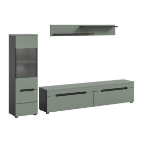 Canu Regal C2 System inkl. Beleuchtung staubgrn, dunkelgrau.