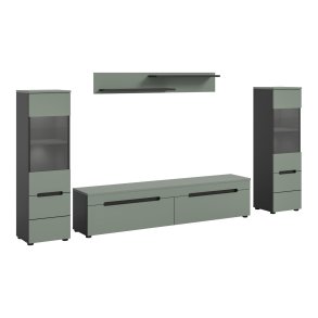 Canu Regal C1 System inkl. Beleuchtung staubgrn, dunkelgrau.