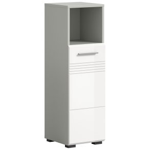 Copa Badschrank 1 Tr 1 Fach wei Hochglanz.