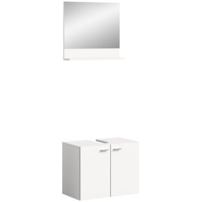 Boston/Tampa Waschbeckenunterschrank Inkl. Spiegel 2 Tren Wei.