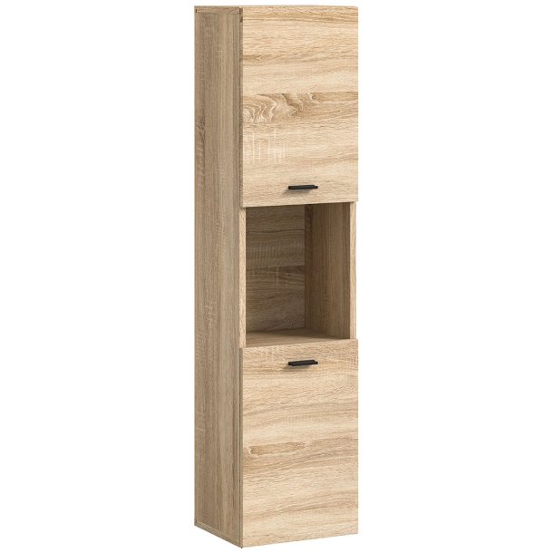 Boston Hochschrank Bad 2 Tren 1 Fach Eiche Dekor.