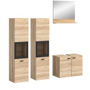 Boston Badmbelset B6 Eiche Dekor.