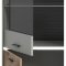Celino hyllsystem inkl. LED-belysning ljusgr.
