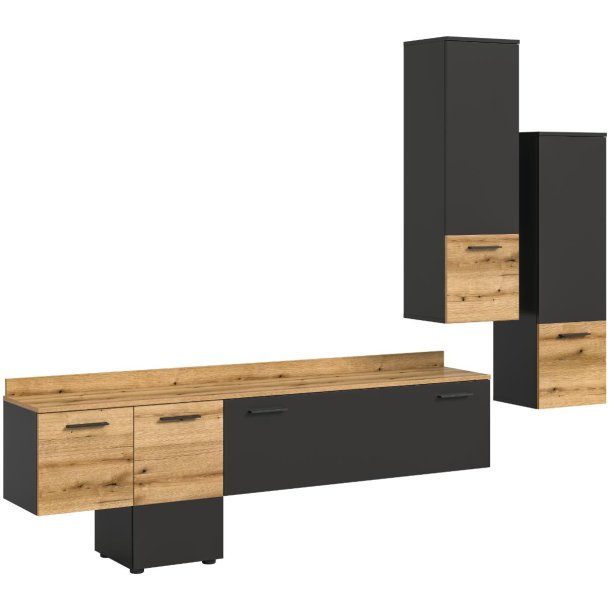 Goal Regal G1 System inkl. Beleuchtung grau.