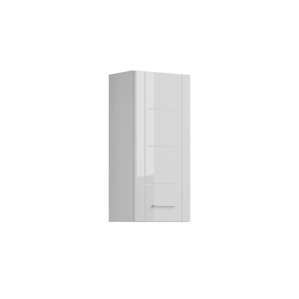 Venice Badschrank wandhngend 1 Tr Hochglanz wei,wei.
