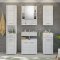 Venice Badschrank wandhngend 1 Tr Hochglanz wei,wei.