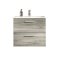York Waschbeckenunterschrank 60cm 2 Schubladen rauchfarbenen.