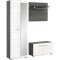 Salsa zestaw mebli wejściowych biały wysoki połysk.