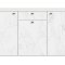 Stone Sideboard 3 Türen, 1 Schublade Marmor Dekor weiß.