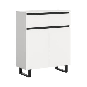 Tomasa Sideboard 2 Türen, 2 Schubladen weiß.