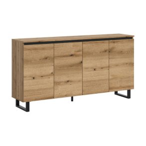 Tomasa Sideboard 4 T�ren Eiche Dekor.