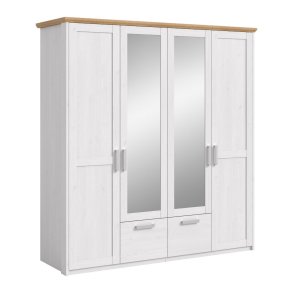 Verona szafa 2 drzwi, 2 drzwi z lustrem, 2 szuflady dekor modrzew syberyjski.