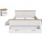 Verona Schlafzimmer-Set Bett 180x200 cm 3 Schubladen, 1 Nachttisch sibirische L�rche Dekor, Eiche Dekor.