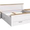 Verona Schlafzimmer-Set Bett 180x200 cm 3 Schubladen, 2 Nachttische sibirische L�rche Dekor, Eiche Dekor.