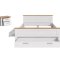 Verona Schlafzimmer-Set Bett 180x200 cm 3 Schubladen, 2 Nachttische sibirische L�rche Dekor, Eiche Dekor.