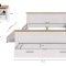 Verona Schlafzimmer-Set Bett 180x200 cm 3 Schubladen, 2 Nachttische sibirische L�rche Dekor, Eiche Dekor.