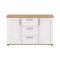 Verona Sideboard 3 Schubladen 2 Türen weiß, Eiche Dekor.