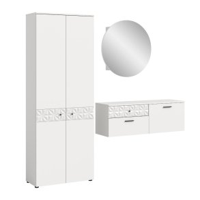 Prisma garderobe oppstilling P6 hvit.