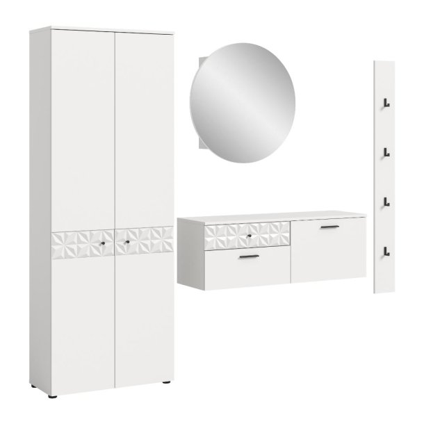 Prisma garderobe oppstilling P5 hvit.