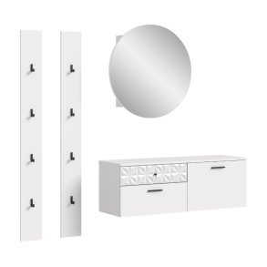 Prisma garderobe oppstilling P1 hvit.