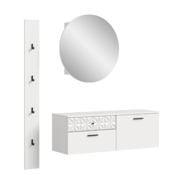 Prisma garderobe oppstilling P2 hvit.