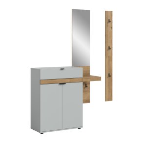 Naro zestaw mebli wejściowych N4 szary.