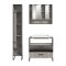 Bagno Badmbelset 3 Teile inkl. Waschbecken hellgrau, cremefarben.
