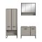 Bagno Badmbelset 3 Teile hellgrau, cremefarben.