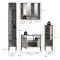 Bagno Badmbelset 4 Teile hellgrau, cremefarben.