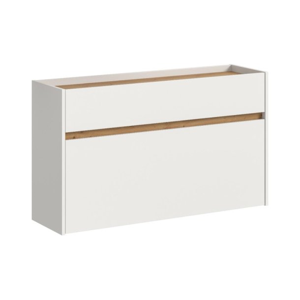 Drive Schuhschrank 1 Klappentr, 1 Schublade wei.