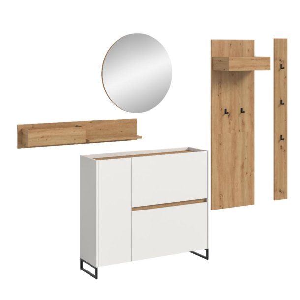 Drive Garderobenmbel Set D23 Wei.