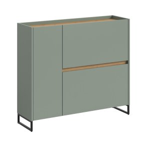 Drive Schuhschrank 1 Tr, 2 Klappentren Salbeidekor.