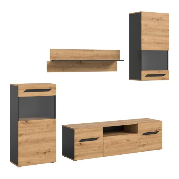 Caserta Regal System Eiche Dekor, grau.