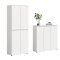 Scarpa Sovrum set garderob och sk�nk, 7 luckor vit.