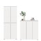 Scarpa Sovrum set garderob och sk�nk, 7 luckor vit.