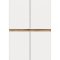 Scarpa szafa 4 drzwi dekor dąb, białe.